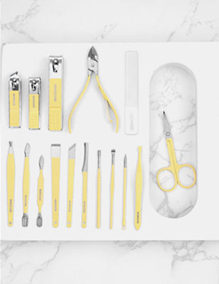 L'ongle Clippers d'ensemble de manucure usine des ciseaux Kit For Manicure Tools de coupeurs d'ongle de cuillère d'oreille d'acier inoxydable du ménage 4/12/16Pcs