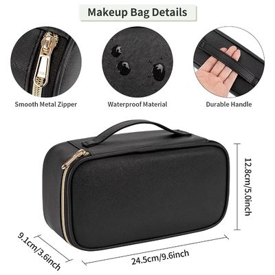 Petit sac cosmétique, sac mignon portatif de maquillage de voyage pour des femmes et filles
