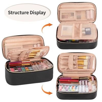 Petit sac cosmétique, sac mignon portatif de maquillage de voyage pour des femmes et filles