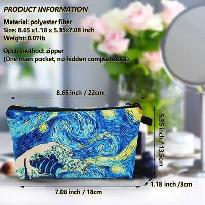 Sac imperméable léger de maquillage de voyage pour des femmes