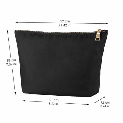 Sacs en nylon de maquillage avec l'organisateur imperméable Bag d'article de toilette de voyage en nylon de tirette
