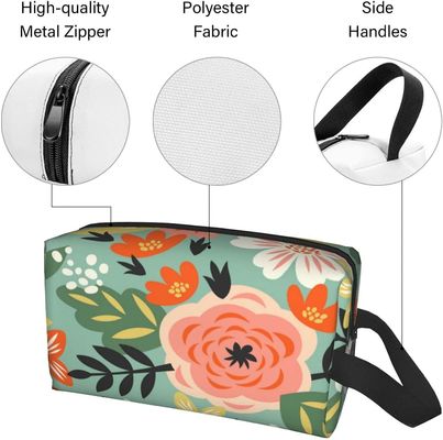 Sac cosmétique imperméable multifonctionnel Digital d'article de toilette de sacs imprimée