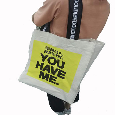 Doublure légère de Tote Shopper Bag With Cotton de toile et 1 poche
