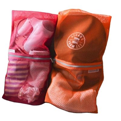 Organisateur cosmétique Blue And Pink de sac de PVC de fermeture de tirette