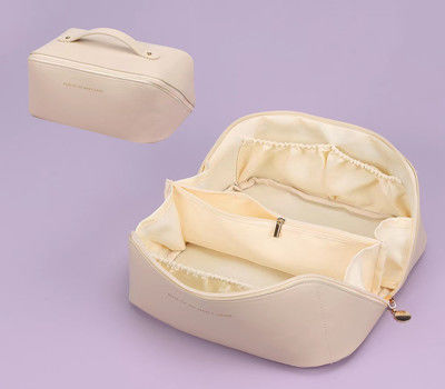 Le sac cosmétique de toile légère pour des femmes voyagent sac d'organisation d'article de toilette