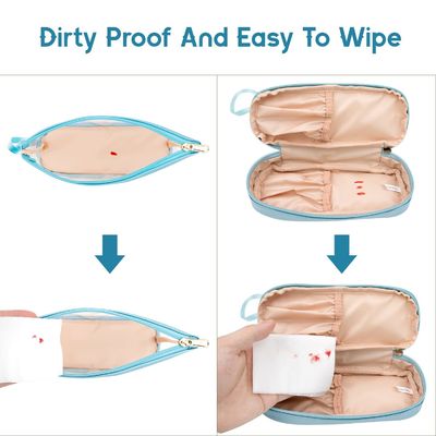 L'article de toilette cosmétique imperméable de haute qualité de sac met en sac avec la tirette