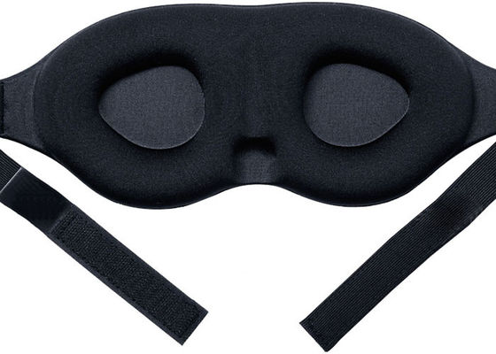service pliable en soie d'OEM de masque d'oeil de sommeil du satin 3D de 25*10cm
