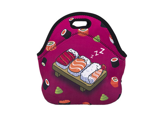 Le déjeuner mignon d'impression matériel de costom du néoprène met en sac, des sacs de déjeuner pour des enfants