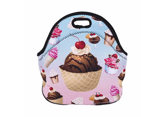 Le déjeuner mignon d'impression matériel de costom du néoprène met en sac, des sacs de déjeuner pour des enfants
