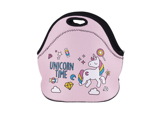 Le déjeuner mignon d'impression matériel de costom du néoprène met en sac, des sacs de déjeuner pour des enfants